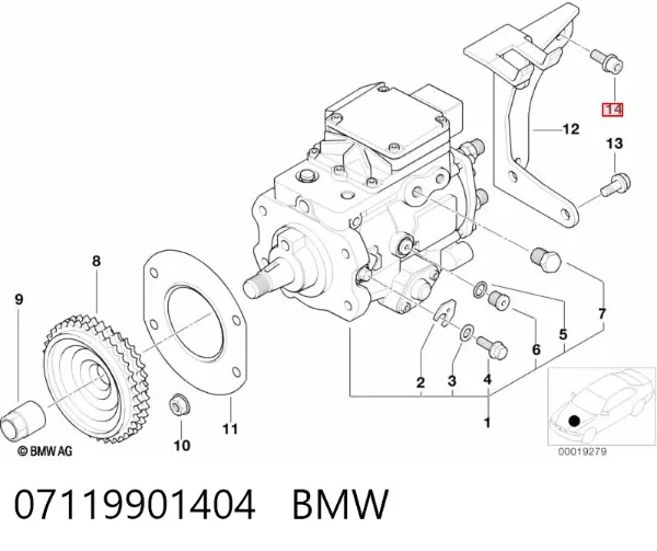  07119901404 BMW
