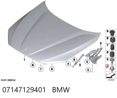 Ось вилки сцепления BMW 07147129401