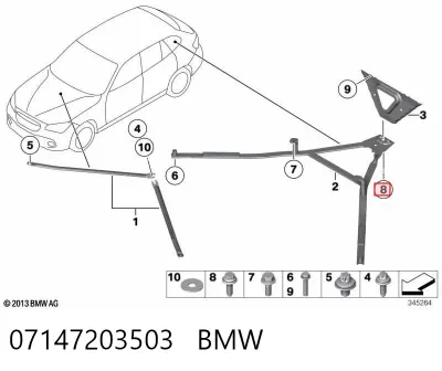 Болт крепления переднего рычага BMW 07147203503