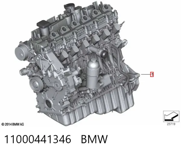 Двигатель 11000441346 BMW