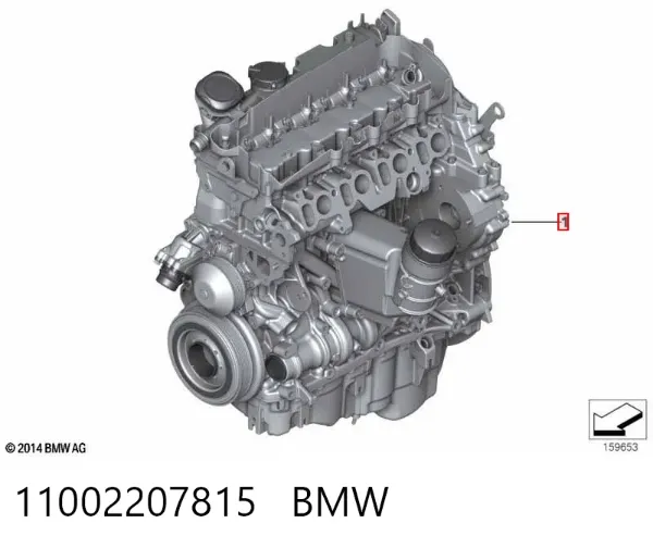 Двигатель 11002207815 BMW