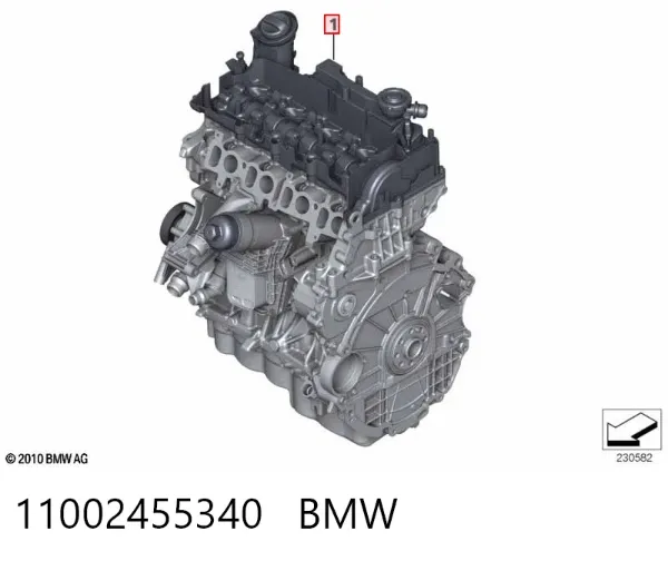 Двигатель 11002455340 BMW