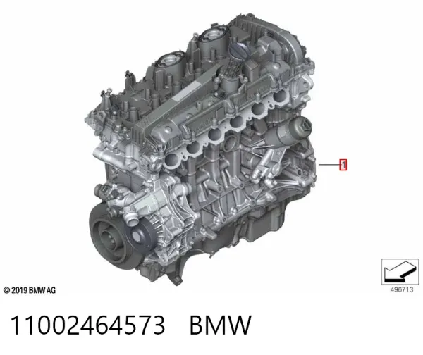 Двигатель 11002464573 BMW