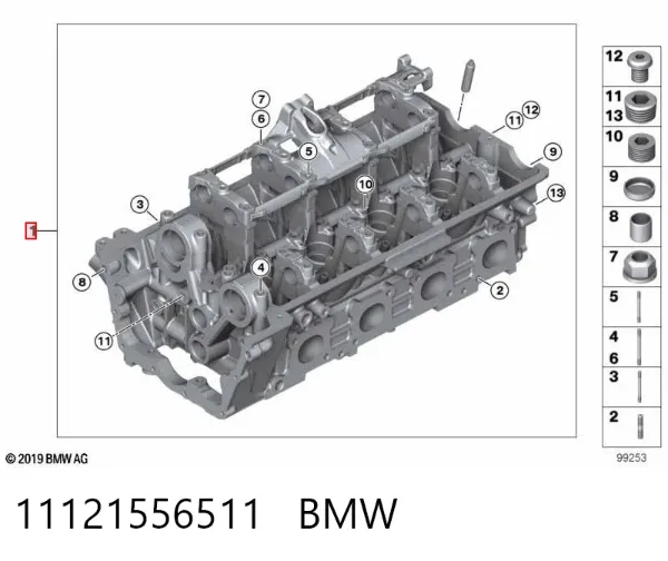 ГБЦ 11121556511 BMW