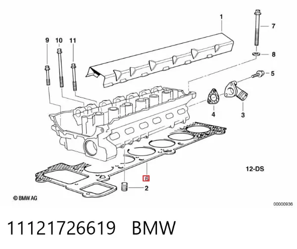 Прокладка ГБЦ 11121726619 BMW