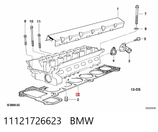 Прокладка ГБЦ 11121726623 BMW