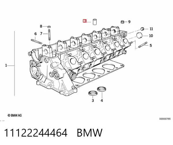 Направляющая клапана 11122244464 BMW