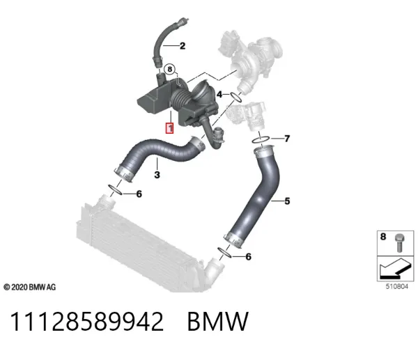 Клапанная крышка 11128589942 BMW