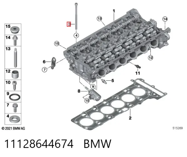 Болт ГБЦ BMW X7 G07
