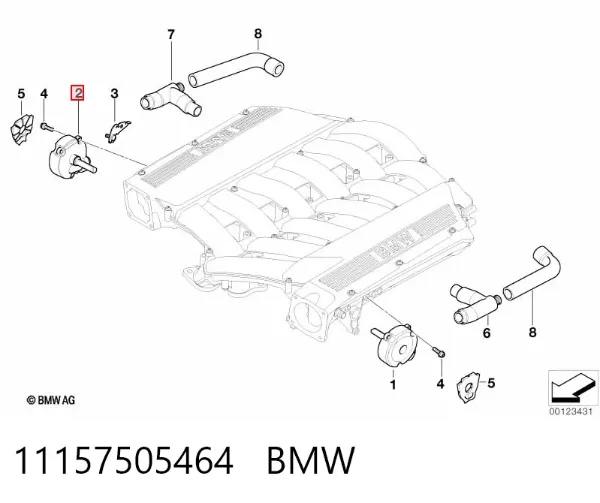 Маслоотделитель картерных газов 11157505464 BMW