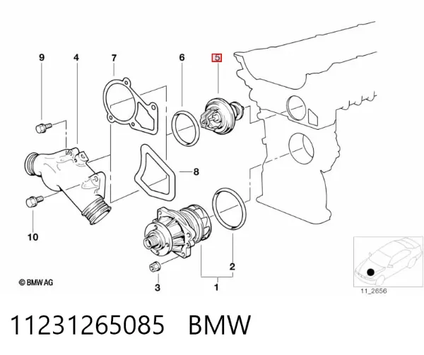 Термостат 11231265085 BMW