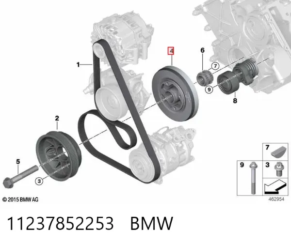 Шкив коленвала 11237852253 BMW