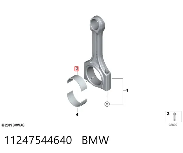Вкладыши шатунные BMW X6 E71