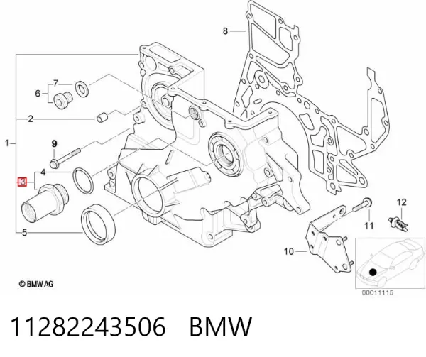 Ось натяжителя приводного ремня 11282243506 BMW