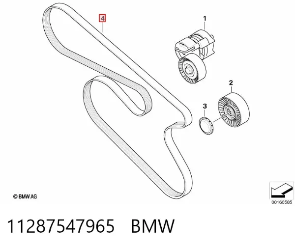 Ремень генератора 11287547965 BMW