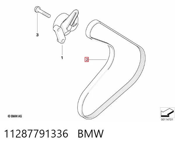 Ремень генератора 11287791336 BMW