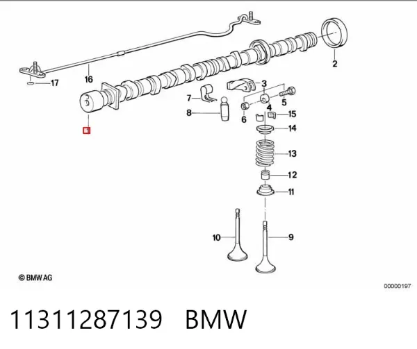 Распредвал 11311287139 BMW