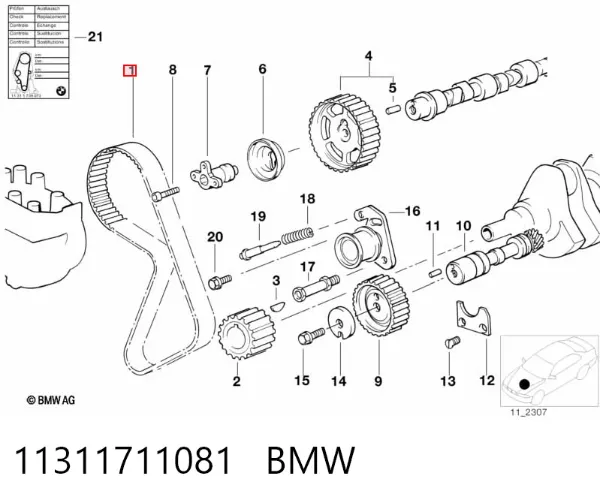 Ремень ГРМ 11311711081 BMW