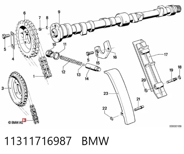 Цепь ГРМ 11311716987 BMW
