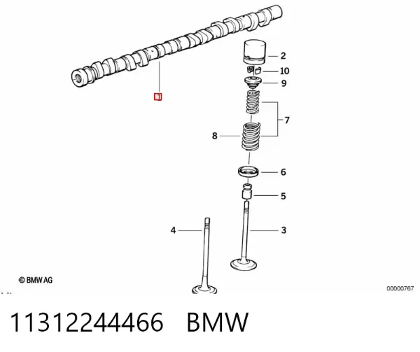Распредвал 11312244466 BMW