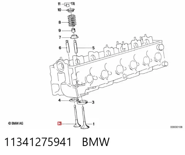 Выпускной клапан 11341275941 BMW