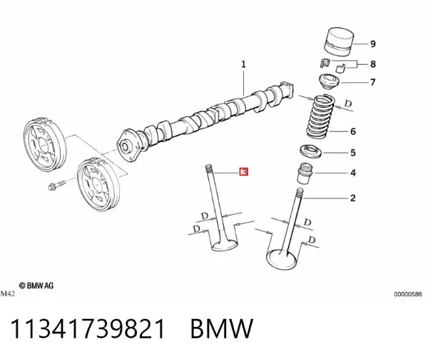 Выпускной клапан 11341739821 BMW