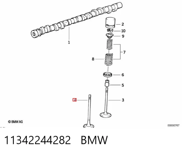 Выпускной клапан 11342244282 BMW