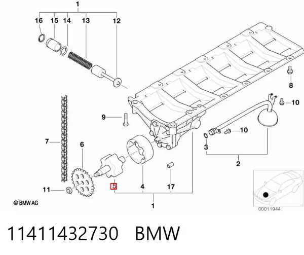 Якорь генератора 11411432730 BMW