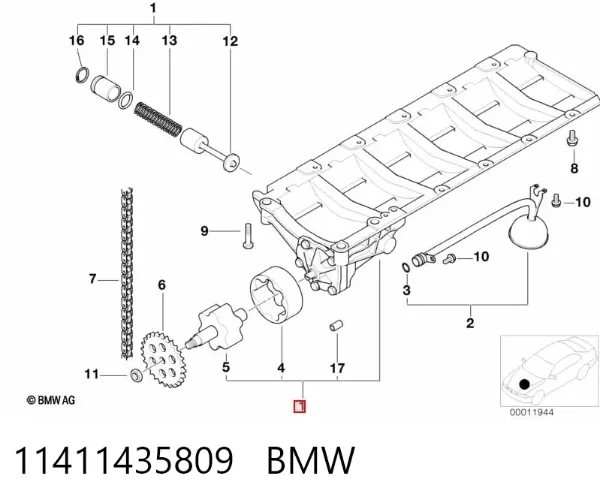 Масляный насос 11411435809 BMW