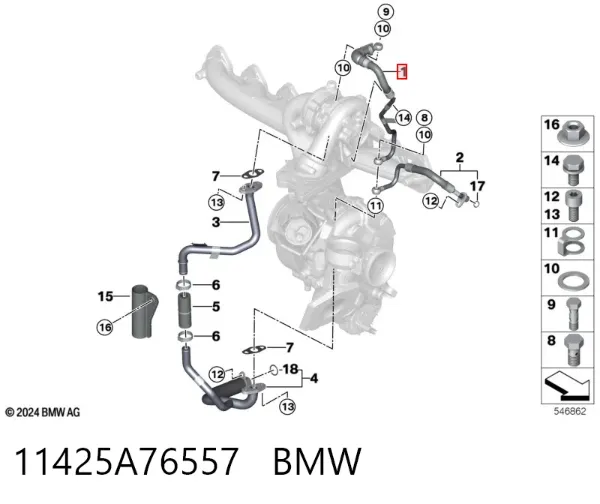 11425A76557 BMW