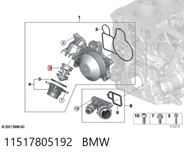 Термостат 11517805192 BMW