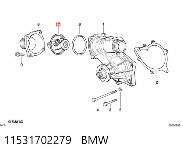 Термостат 11531702279 BMW