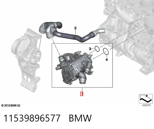 Термостат 11539896577 BMW