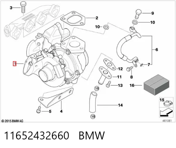 Турбина 11652432660 BMW