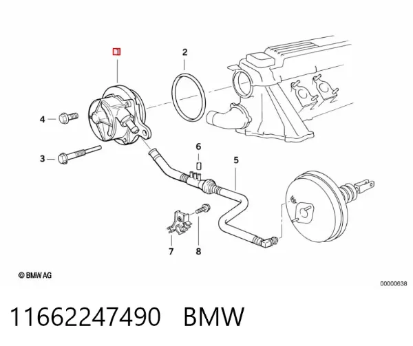 Вакуумный насос 11662247490 BMW