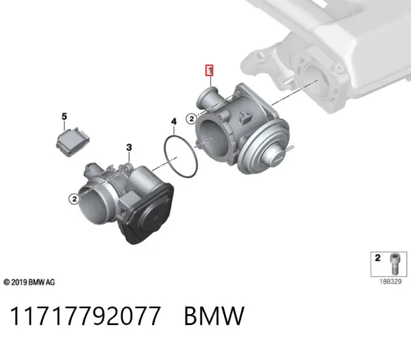 Клапан ЕГР 11717792077 BMW