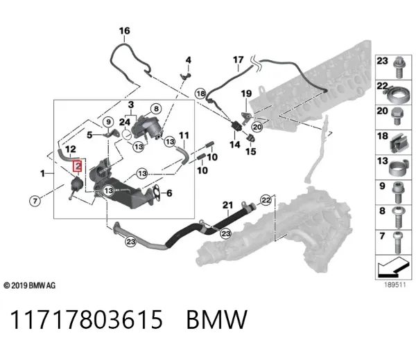  11717803615 BMW