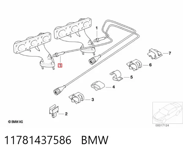 Лямбда зонд 11781437586 BMW