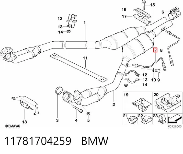 Лямбда зонд 11781704259 BMW