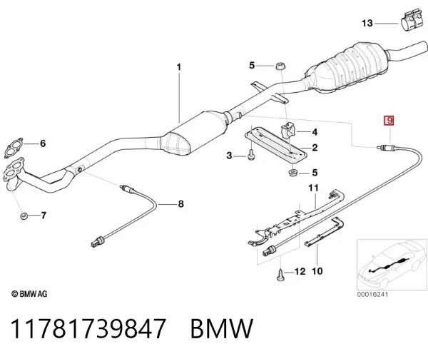 Лямбда зонд 11781739847 BMW