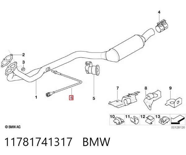 Лямбда зонд 11781741317 BMW