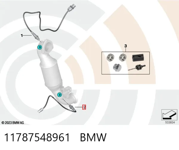 Датчик кислорода после катализатора 11787548961 BMW