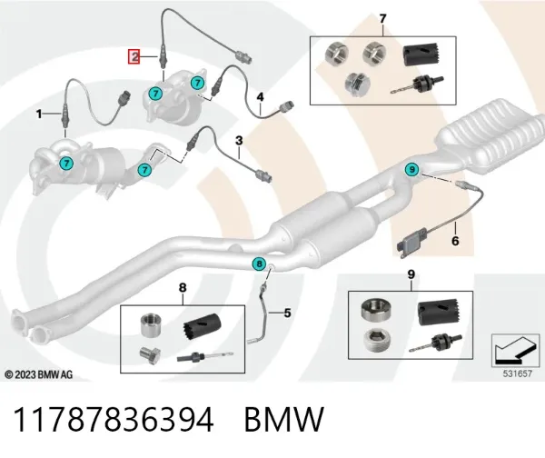 Датчик кислорода до катализатора 11787836394 BMW