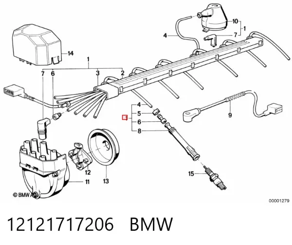 Высоковольтные провода 12121717206 BMW