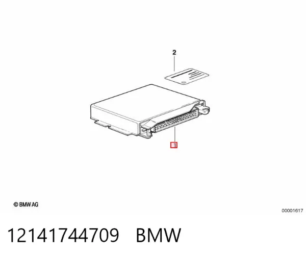 Блок управления двигателем 12141744709 BMW