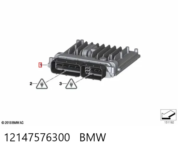 Блок управления двигателем 12147576300 BMW