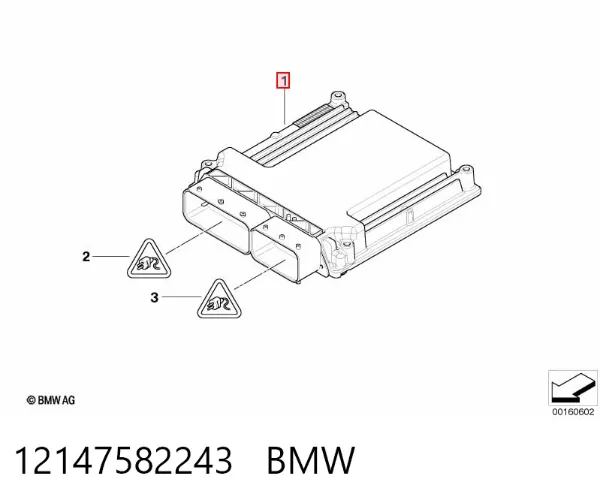 Блок управления двигателем 12147582243 BMW