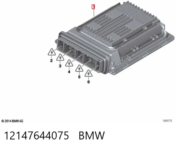Блок управления двигателем 12147644075 BMW