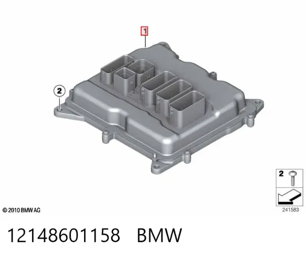 Блок управления двигателем 12148601158 BMW