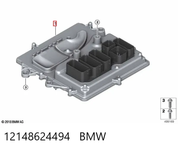 Блок управления двигателем 12148624494 BMW